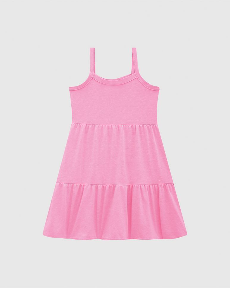 Vestido Infantil Marias Em Algodão E Malha Rajada Malwee Kids