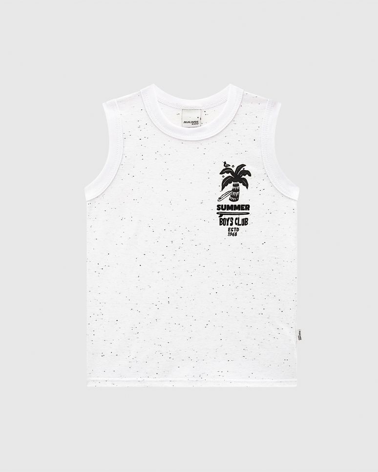 Regata Infantil Menino Estampa Com Efeito HD Em Malha Botonê Malwee Kids
