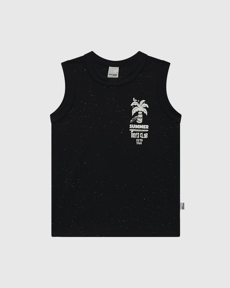 Regata Infantil Menino Estampa Com Efeito HD Em Malha Botonê Malwee Kids