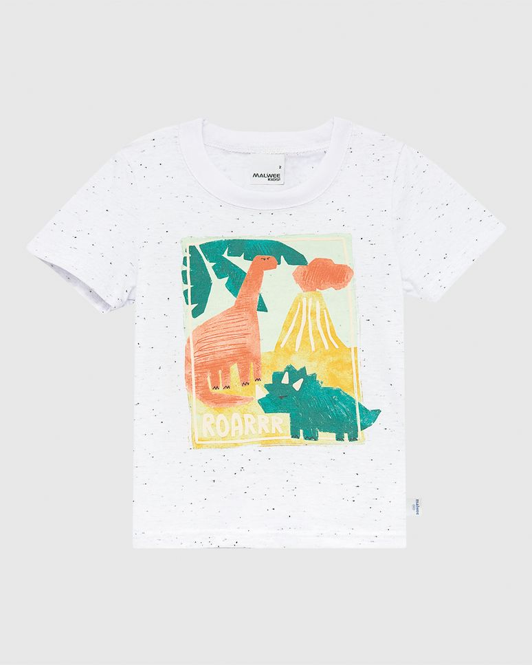 Camiseta Infantil Menino Estampa Frente E Costas Em Malha Botonê Malwee Kids