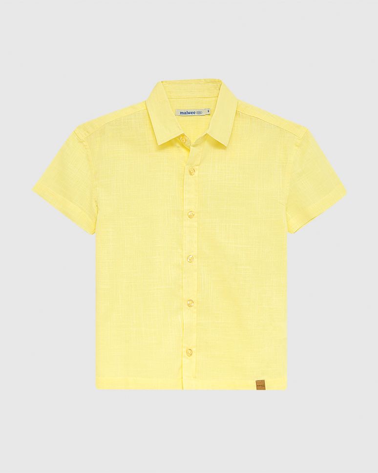 Camisa Infantil Menino Manga Curta Em Algodão Texturizado Malwee Kids