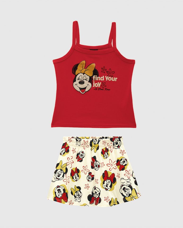 Conjunto Infantil Menina Find Your Yoy With Minnie Mouse Disney Malwee Kids