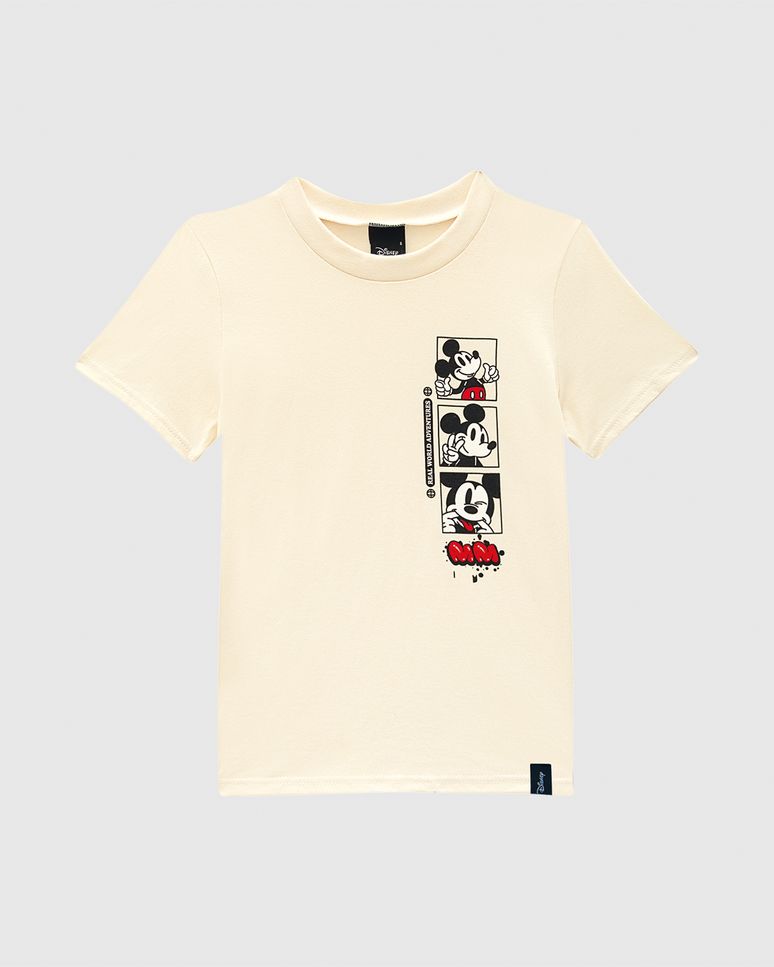 Camiseta Infantil Menino MM Real World Adventures Mickey Disney Malwee Kids