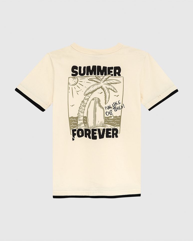 Conjunto Infantil Menino Summer Forever Estampa Frente E Costas Malwee Kids