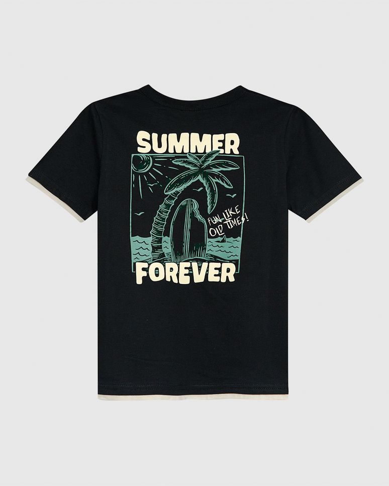 Conjunto Infantil Menino Summer Forever Estampa Frente E Costas Malwee Kids