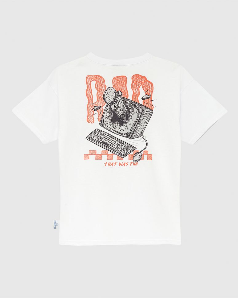 Camiseta Infantil Menino Estampa Rad Frente E Costas Em Algodão Malwee Kids