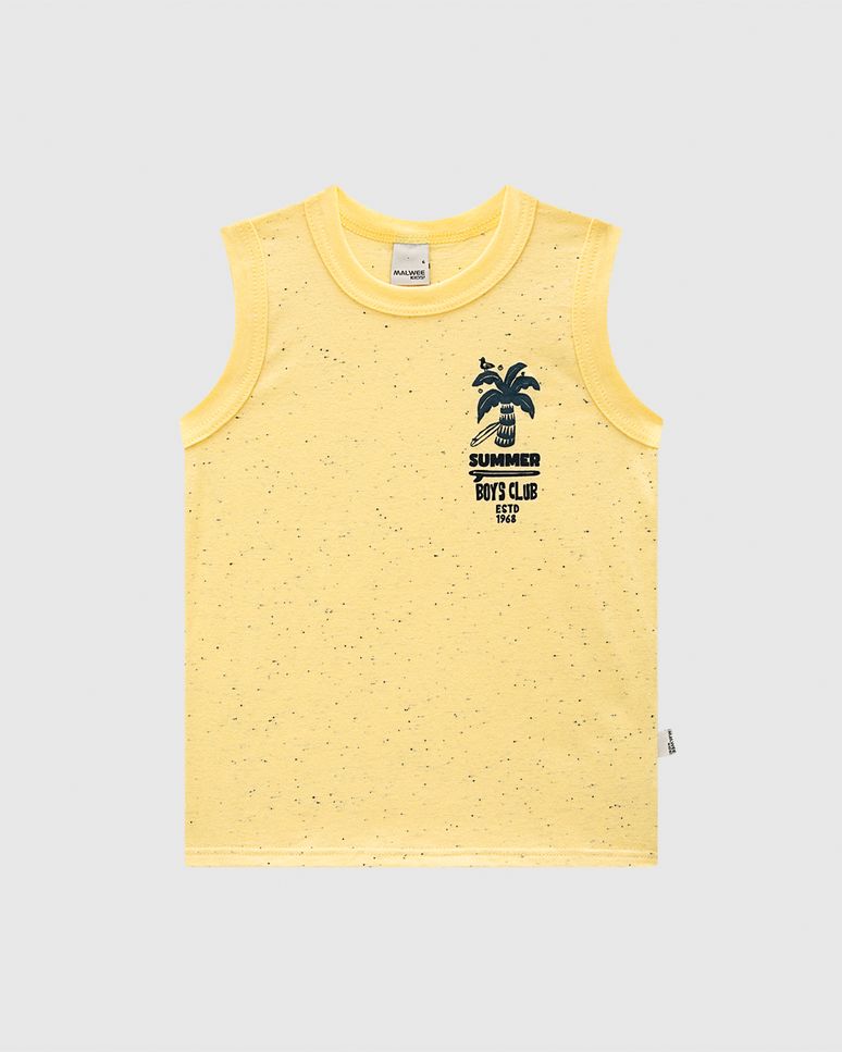 Regata Infantil Menino Estampa Com Efeito HD Em Malha Botonê Malwee Kids