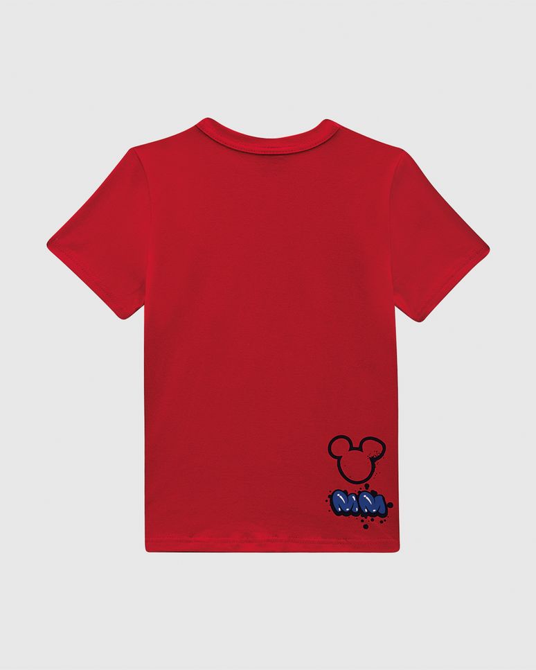 Camiseta Infantil Menino Let It Flow Mickey Disney Em Algodão Malwee Kids