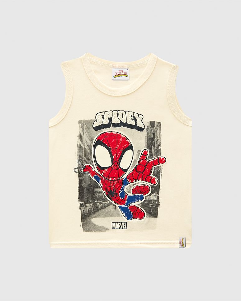 Regata Infantil Menino Spidey E Amigos Espetaculares Algodão Malwee Kids