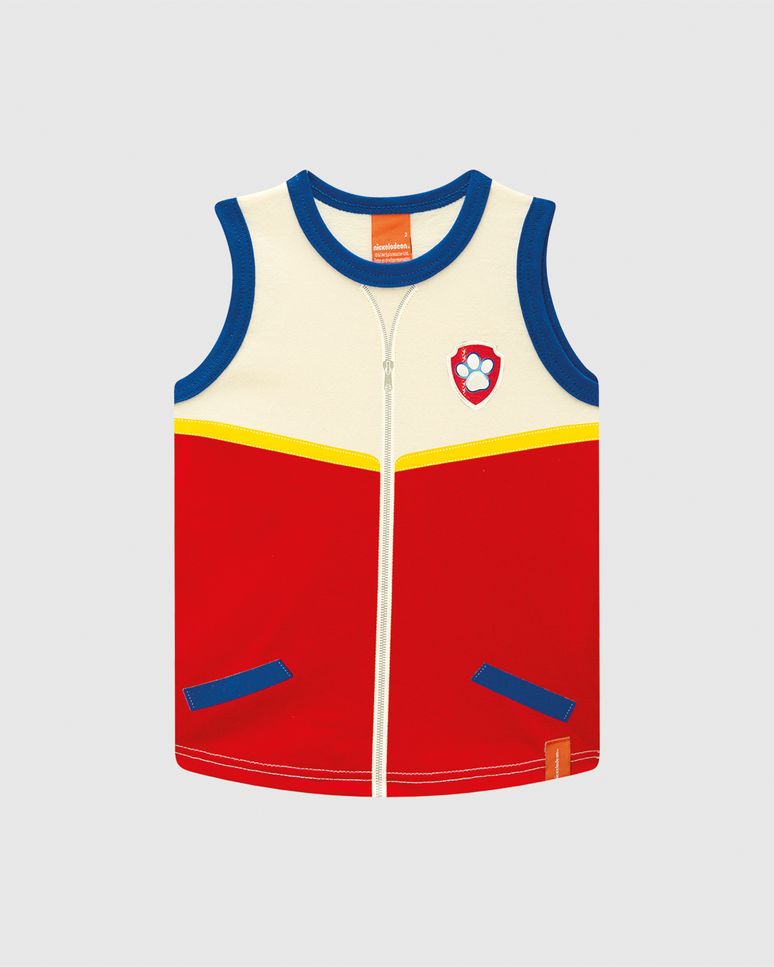 Regata Infantil Menino Especial Patrulha Canina Em Algodão Malwee Kids