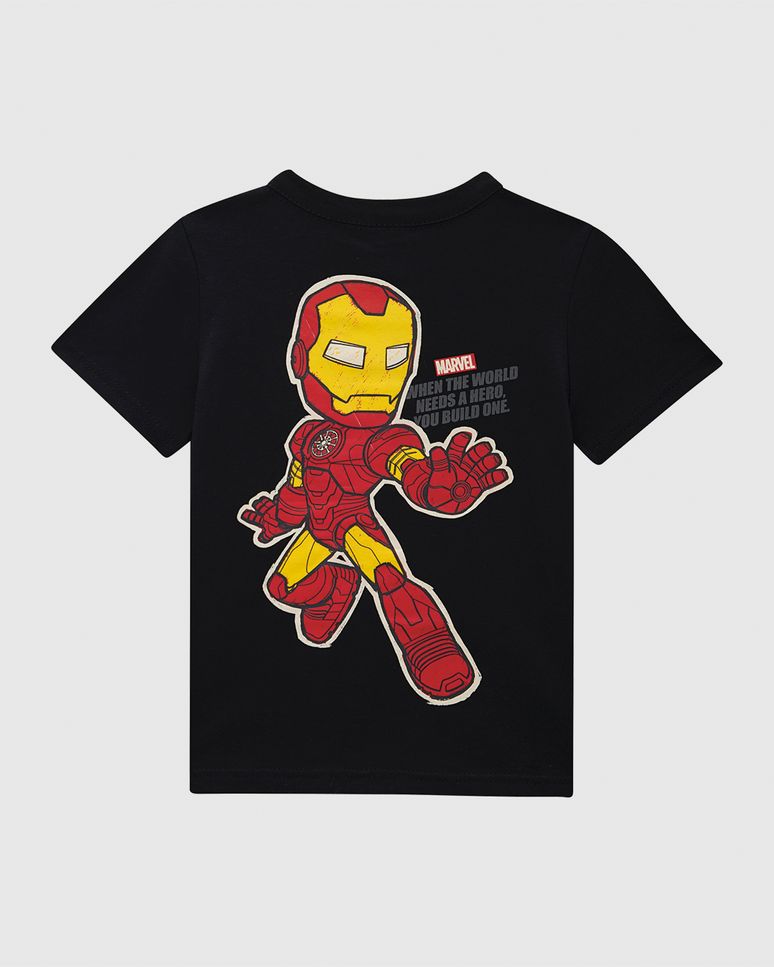 Conjunto Infantil Menino Camiseta Estampa Costas Homem-Aranha Malwee Kids