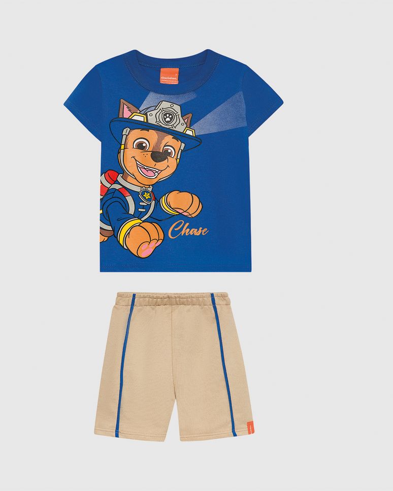 Conjunto Infantil Menino Personagem Patrulha Canina Em Algodão Malwee Kids