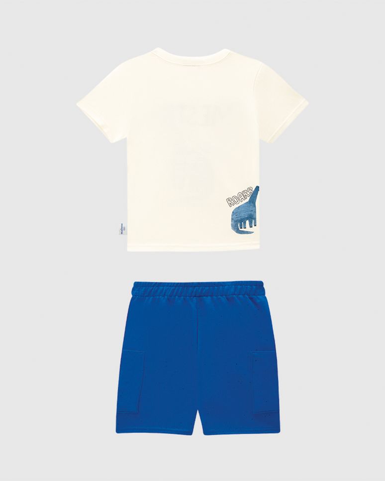 Conjunto Infantil Menino Mestre Das Alturas Braquiossauro Malwee Kids