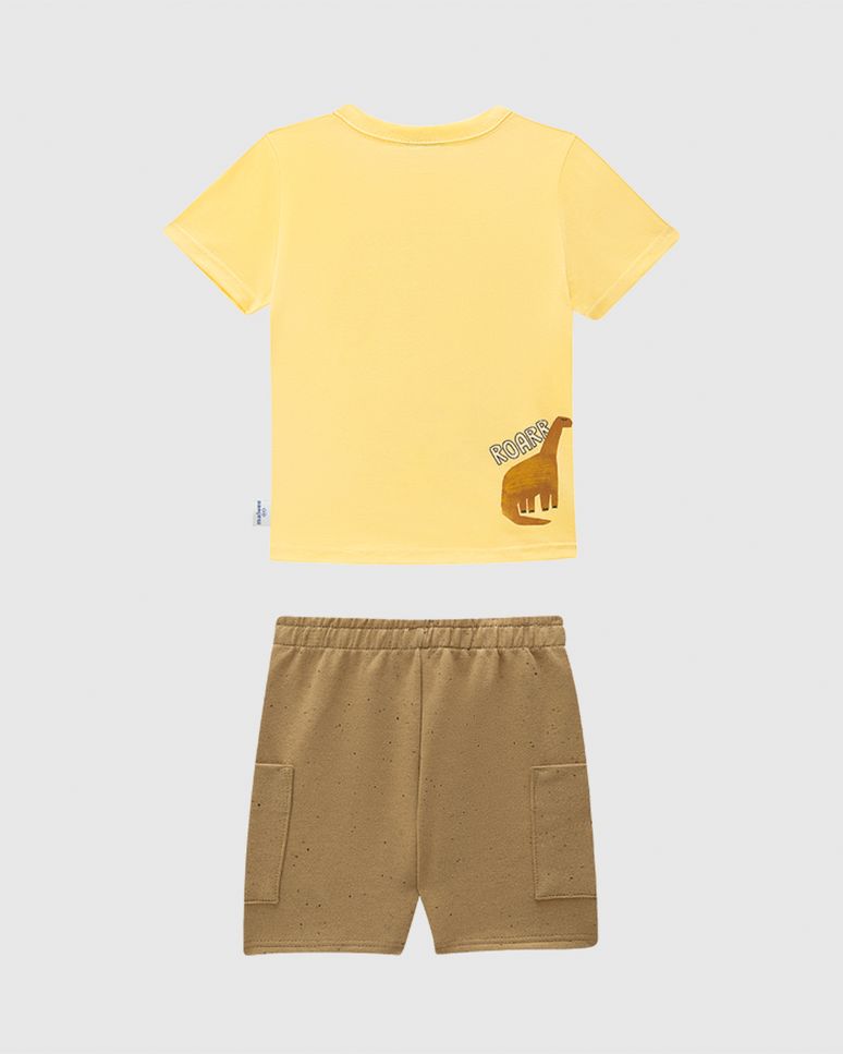 Conjunto Infantil Menino Mestre Das Alturas Braquiossauro Malwee Kids