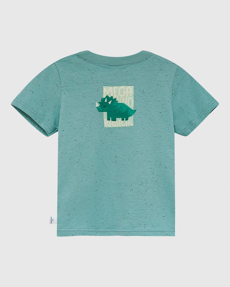 Camiseta Infantil Menino Estampa Frente E Costas Em Malha Botonê Malwee Kids