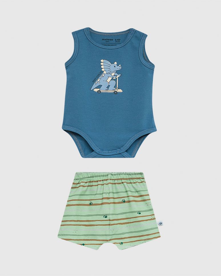 Conjunto Bebê Menino Body Muito Radical! Em Algodão Malwee Kids