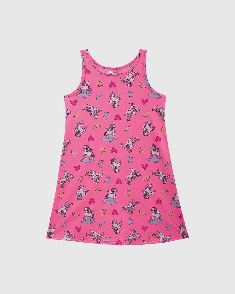 Camisola Infantil Menina Estampada Brilha No Escuro Em Algodão Malwee Kids