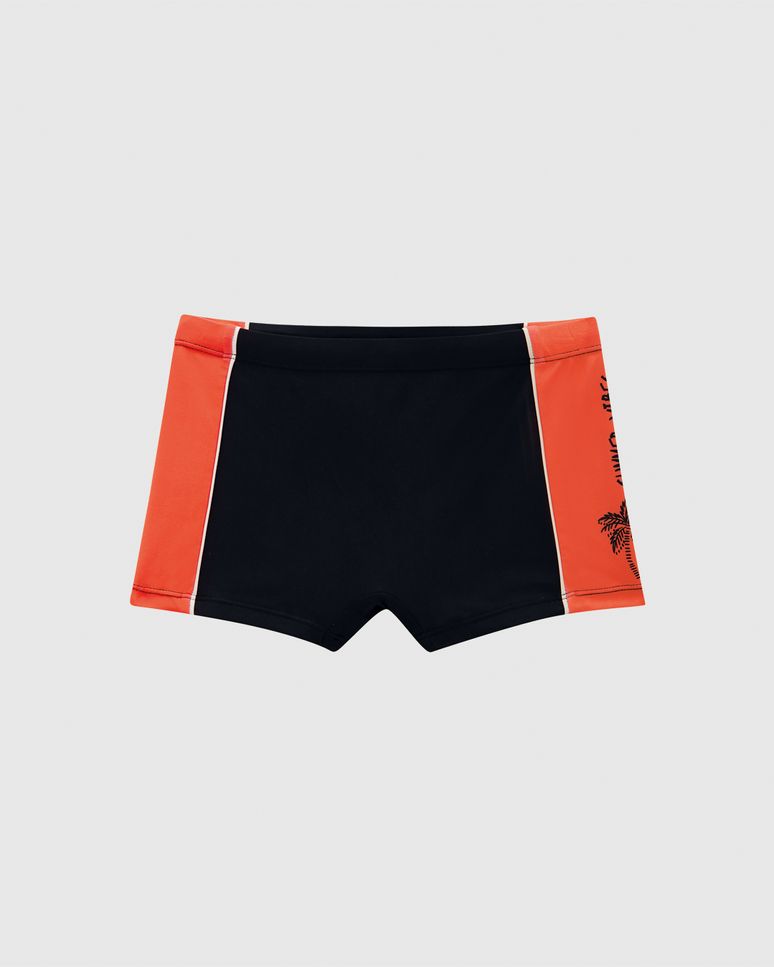 Sunga Boxer Infantil Menino Estampa Lateral Em Malha UV50+ Malwee Kids