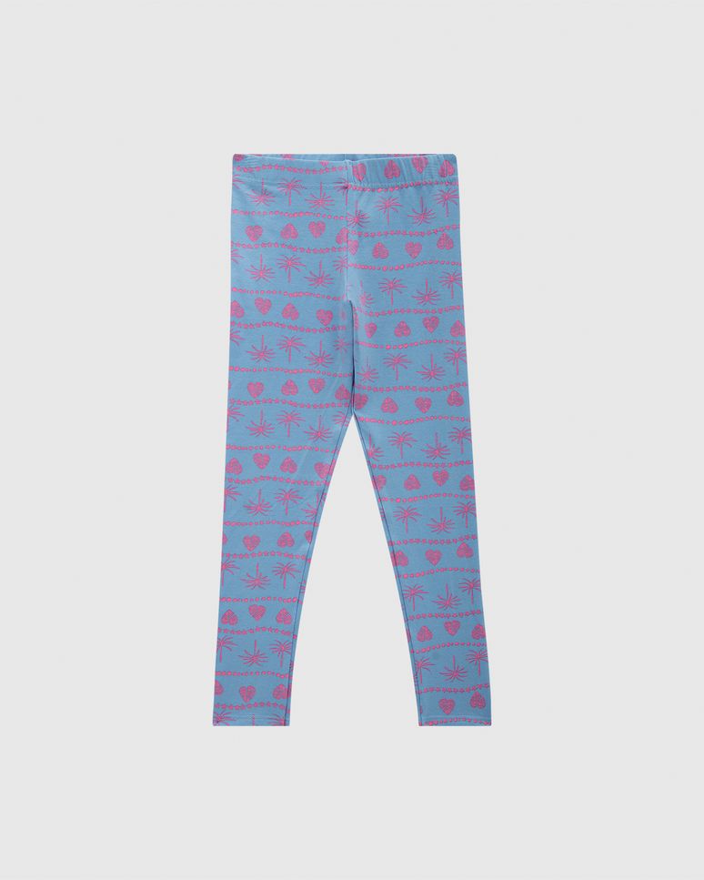 Calça Legging Infantil Estampada Em Algodão Malwee Kids