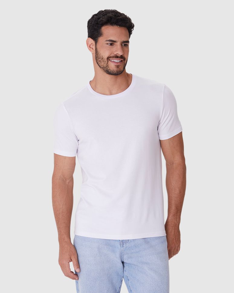 Camiseta Movimento Masculina Slim Em Malha Anti Odor