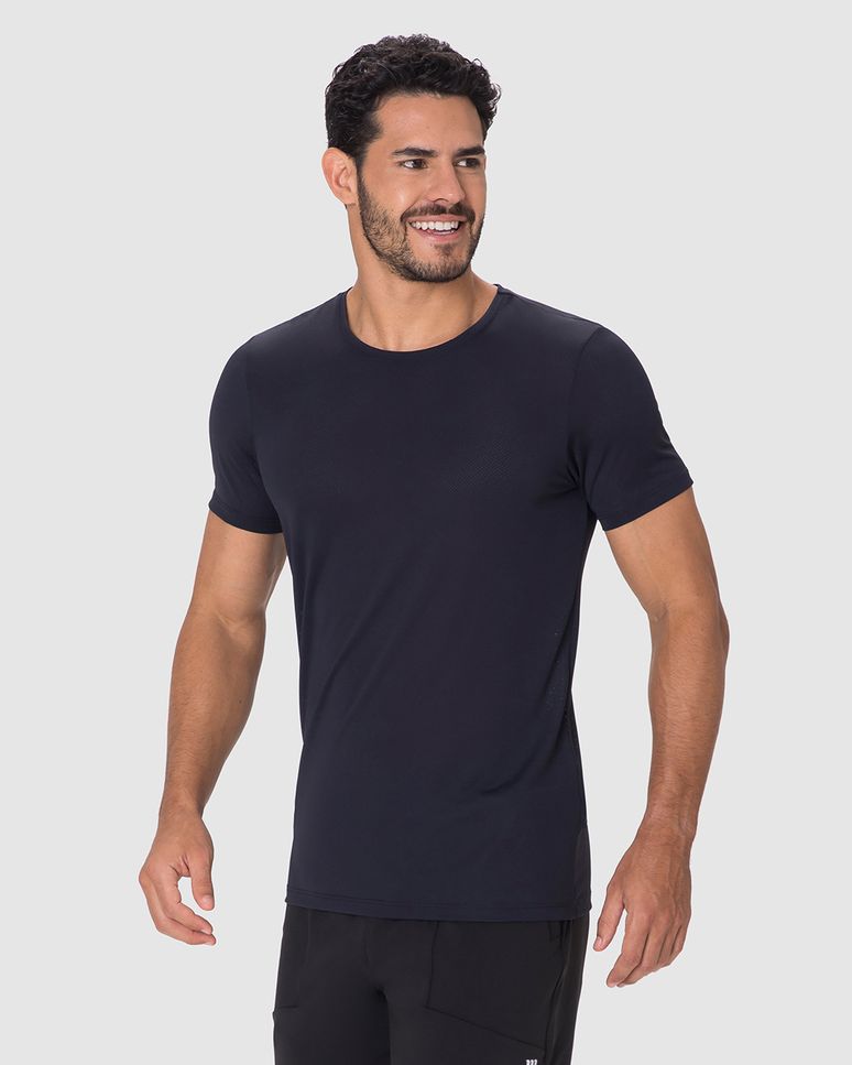 Camiseta Esportiva Masculina Slim Em Malha Dry