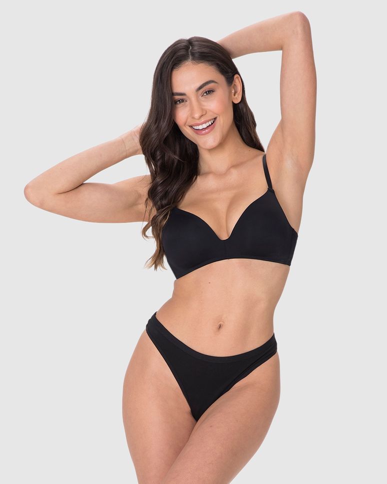 Calcinha Feminina Biquíni Fio Dental Em Algodão Com Elastano