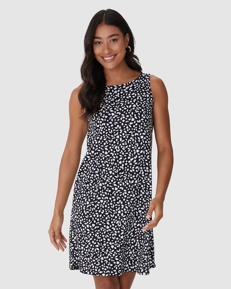 Vestido Feminino Regata Estampado Em Algodão