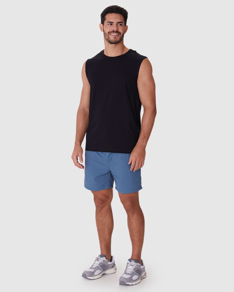 Regata Básica Masculina Machão Decote Redondo Em Algodão