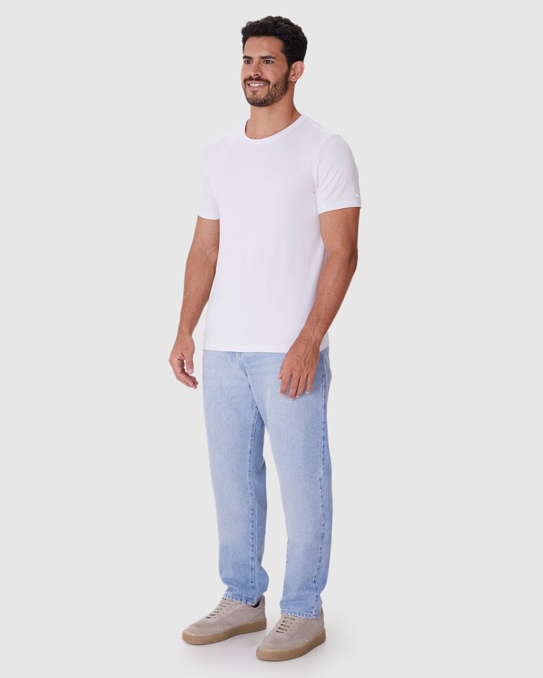 Camiseta Movimento Masculina Slim Em Malha Anti Odor