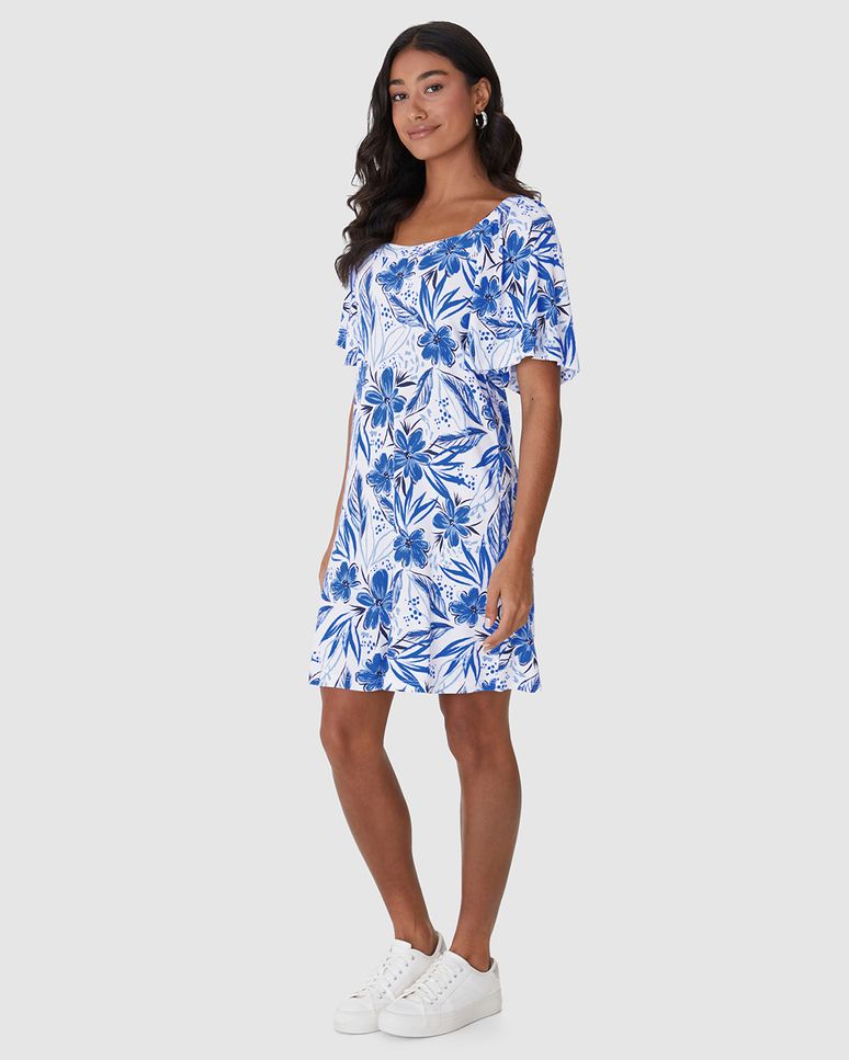 Vestido Feminino Decote Quadrado Manga Franzida Em Malha Viscose Canelada