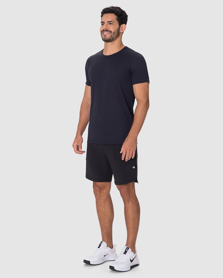 Camiseta Esportiva Masculina Slim Em Malha Dry