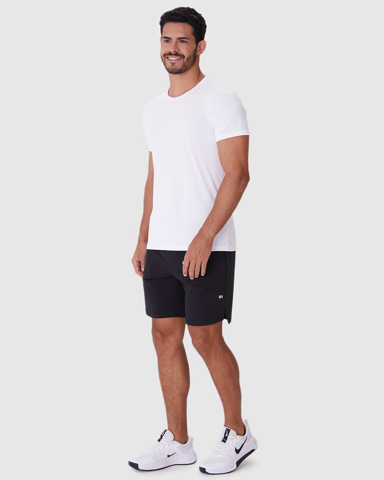 Camiseta Esportiva Masculina Slim Em Malha Dry