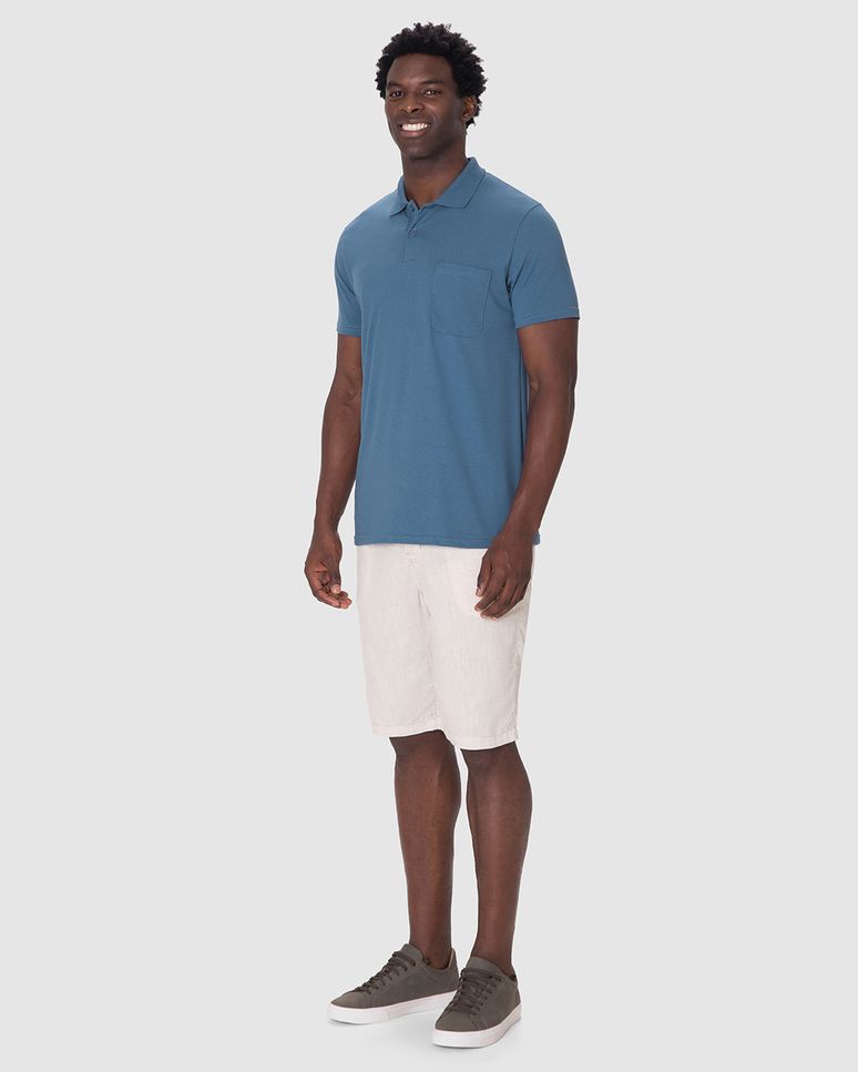 Camisa Polo Básica Masculina Gola Esporte Em Algodão