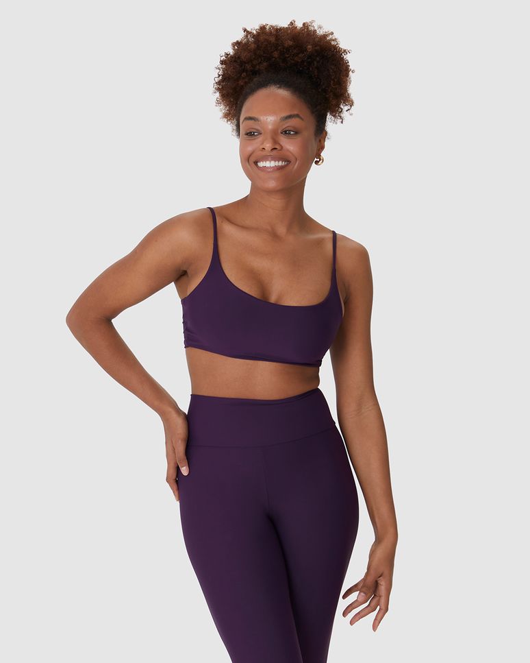 Top Regata Esportivo Alça Fina Bojo Removível Em Malha Dry E Proteção UV50+