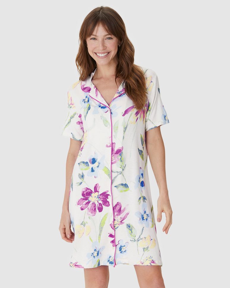 Camisola Americana Feminina Estampa Digital Em Viscose Stretch