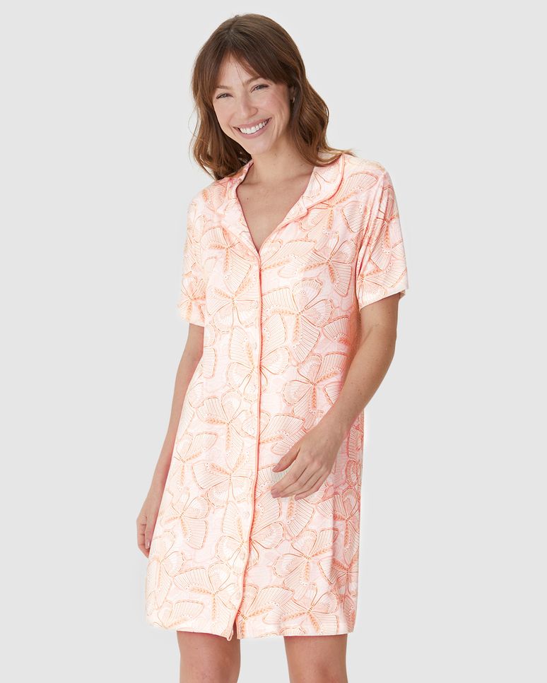 Camisola Americana Feminina Estampa Digital Em Viscose Stretch