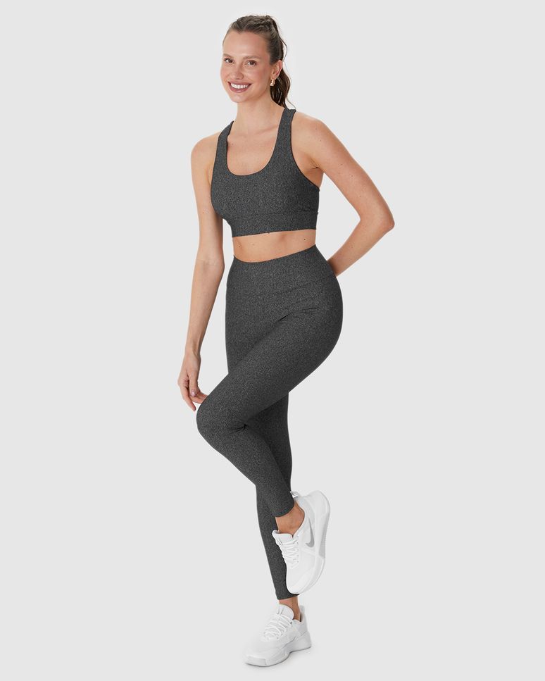 Calça Legging Esportiva Feminina Em Malha Com Proteção UV50+