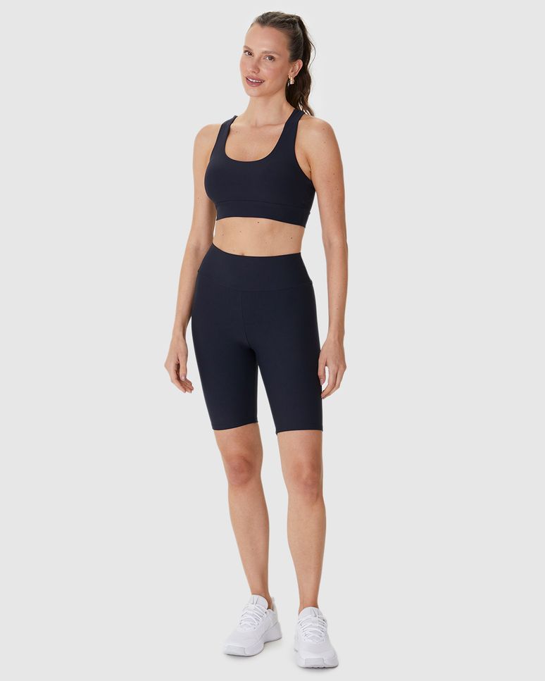 Bermuda Esportiva Feminina Em Malha Com Proteção UV50+