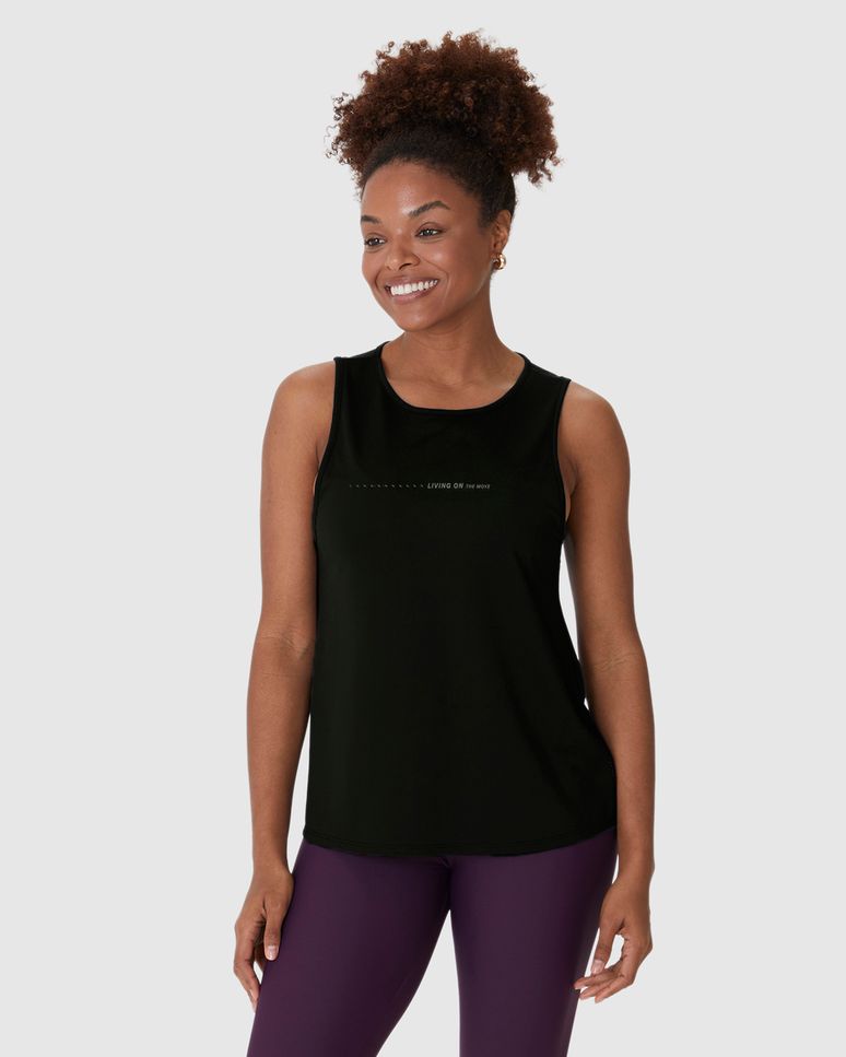 Regata Esportiva Feminina Living On The Move Em Malha Microfuros Dry Malwee Active