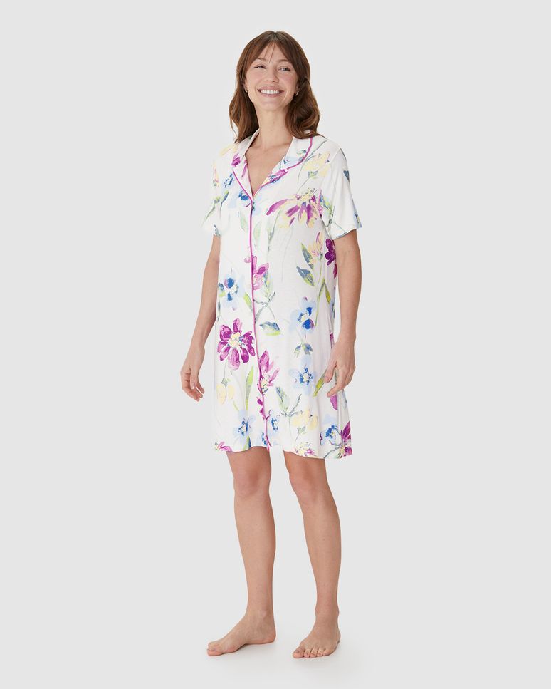 Camisola Americana Feminina Estampa Digital Em Viscose Stretch