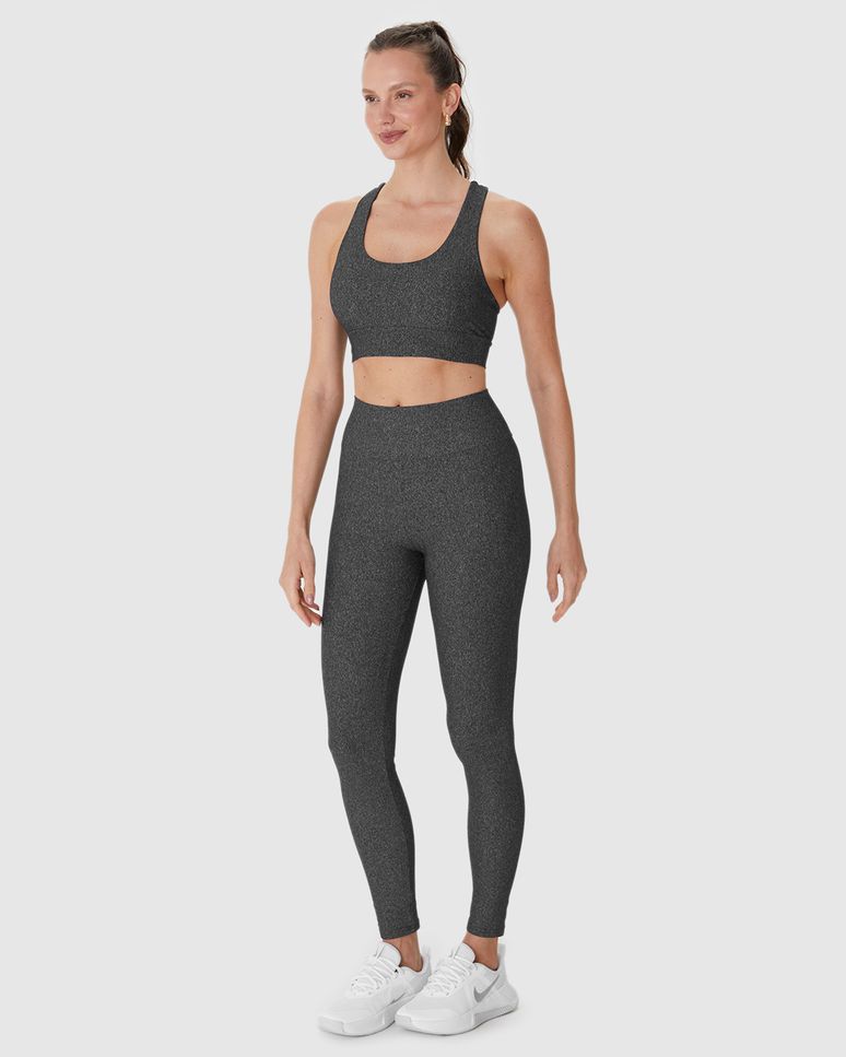 Calça Legging Esportiva Feminina Em Malha Com Proteção UV50+