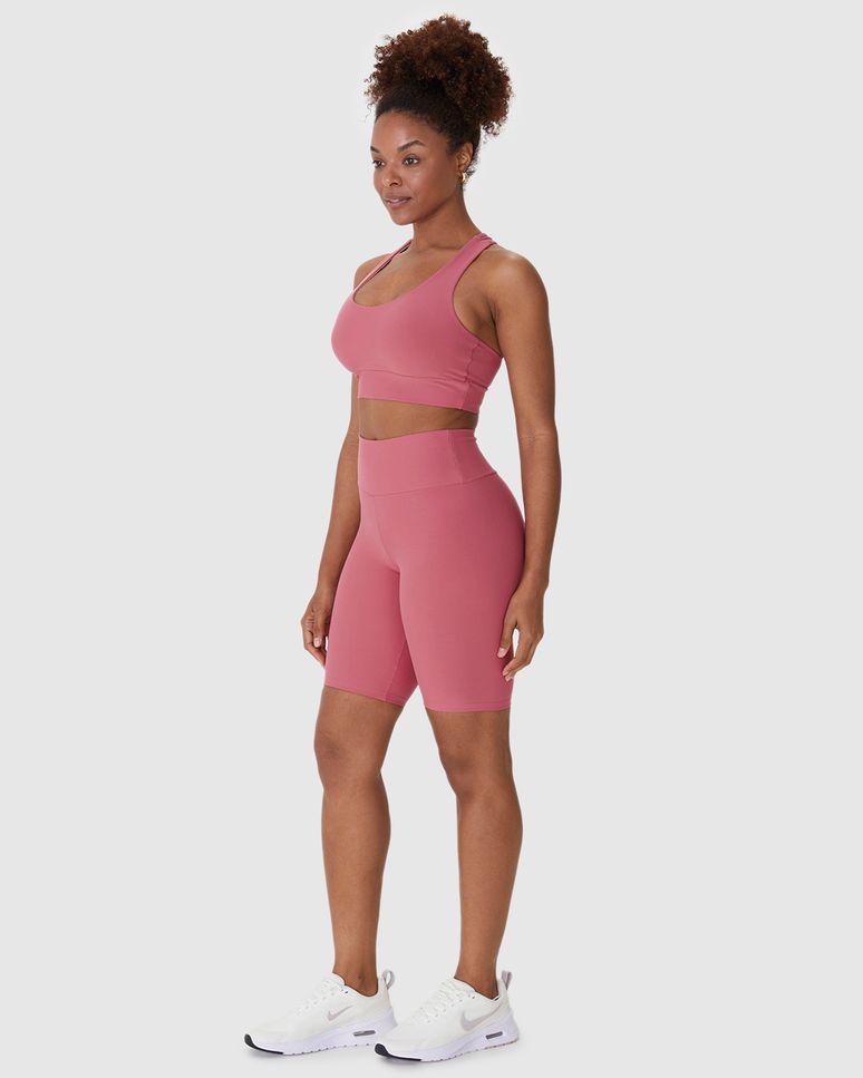 Bermuda Esportiva Feminina Em Malha Com Proteção UV50+