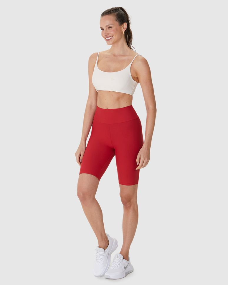 Bermuda Esportiva Feminina Em Malha Com Proteção UV50+