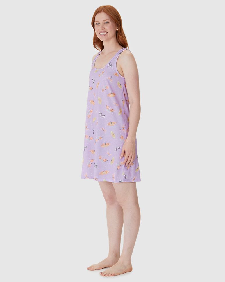 Camisola Feminina Slim Nadador Estampa Digital Em Algodão