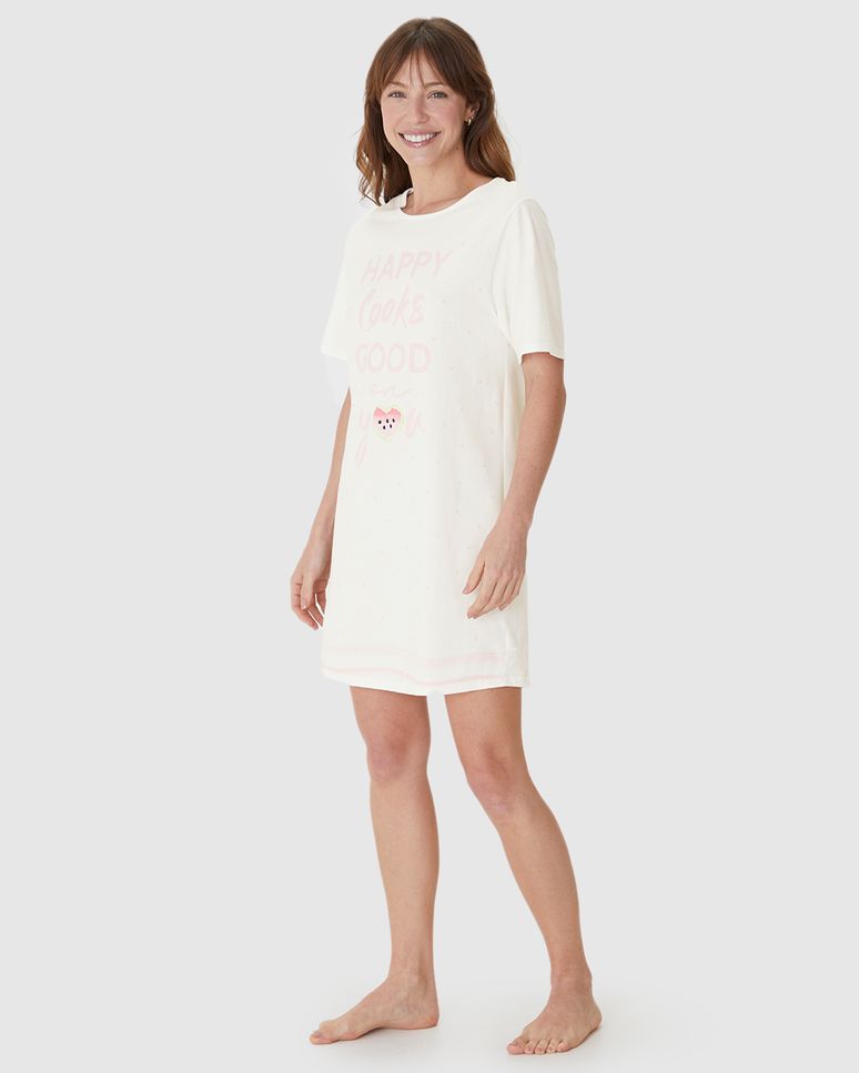 Camisola T-Shirt Feminina Com Estampa Em Algodão