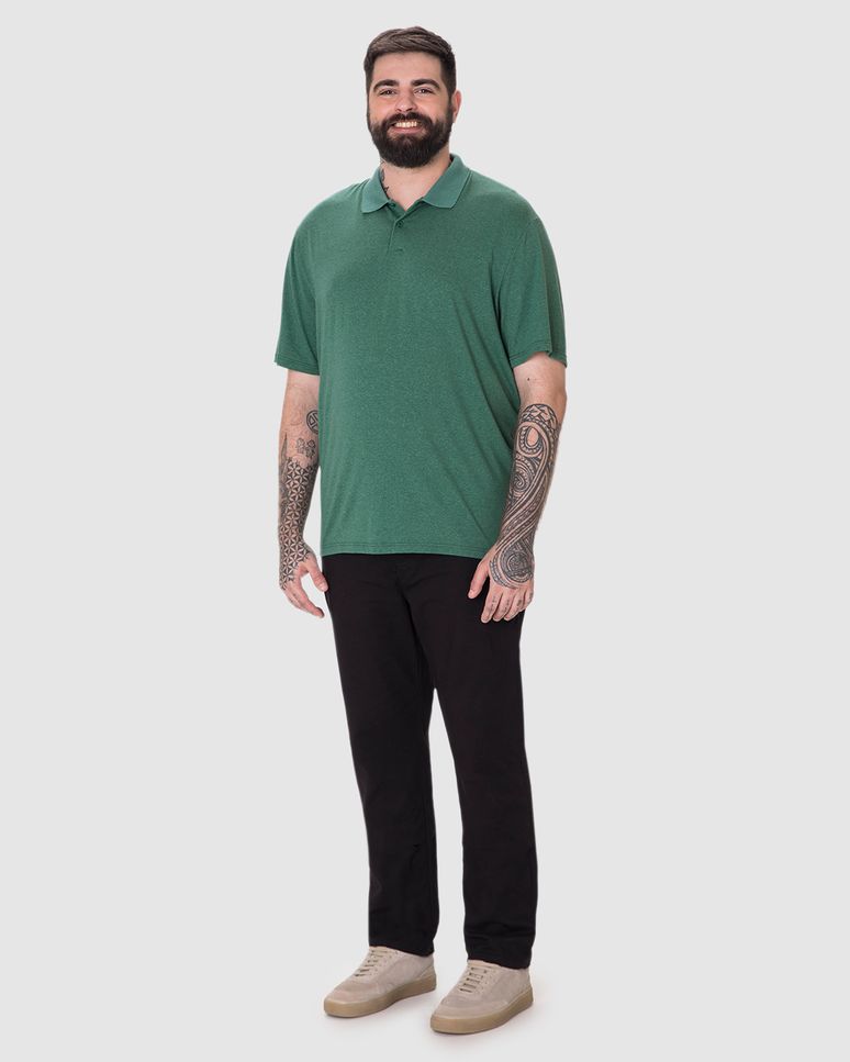 Camisa Polo Movimento Masculina Plus Size Gola Esporte Em Malha Anti Odor