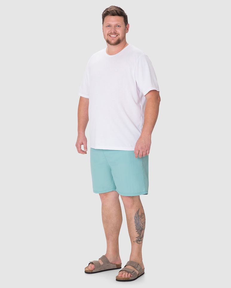 Camiseta Abraço Masculina Plus Size Em Malha Comfy Touch