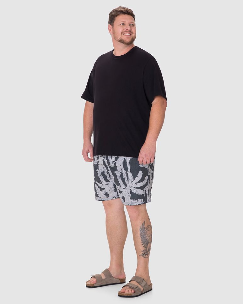 Camiseta Abraço Masculina Plus Size Em Malha Comfy Touch