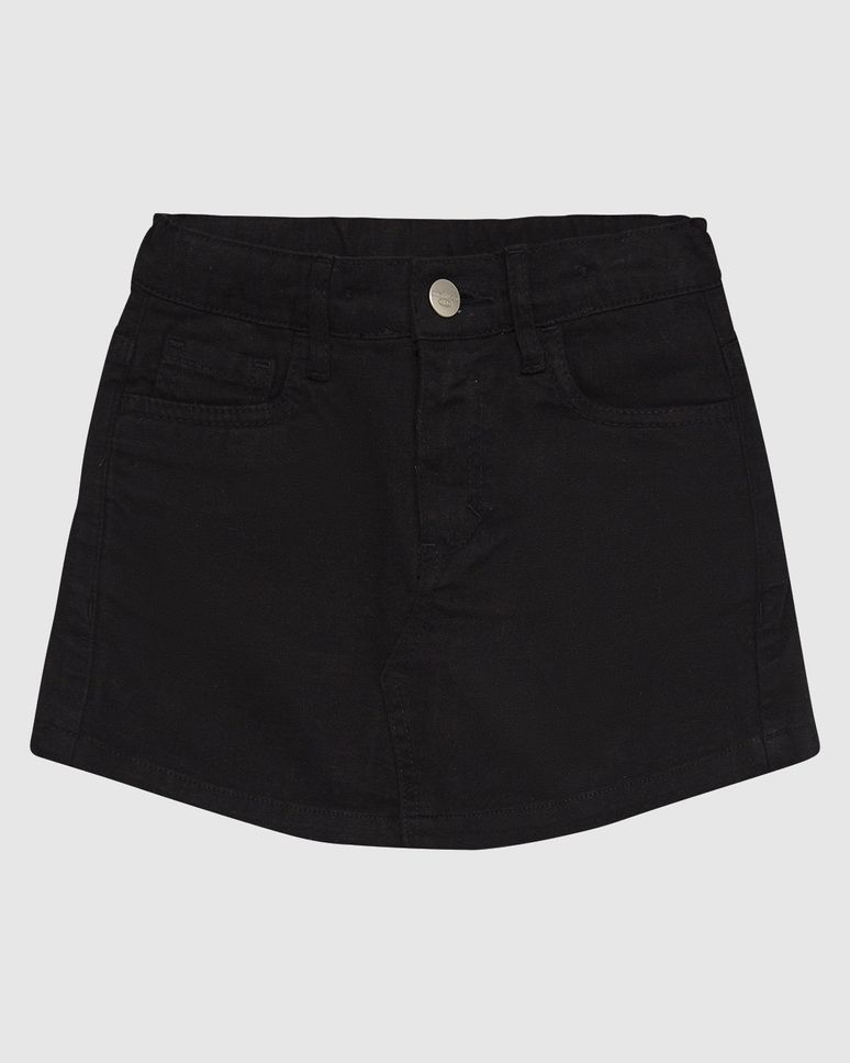 Shorts Saia Infantil Menina Cintura Ajustável Em Sarja Malwee Kids