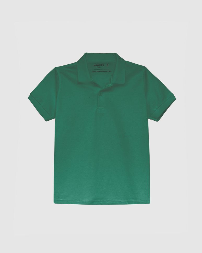 Camisa Polo Infantil Menino Gola Esporte Em Piquet Stretch Malwee Kids